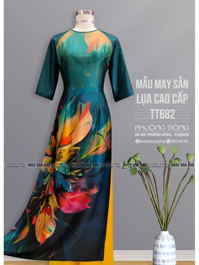 Áo Dài Truyền Thống Lụa Cao Cấp TT682